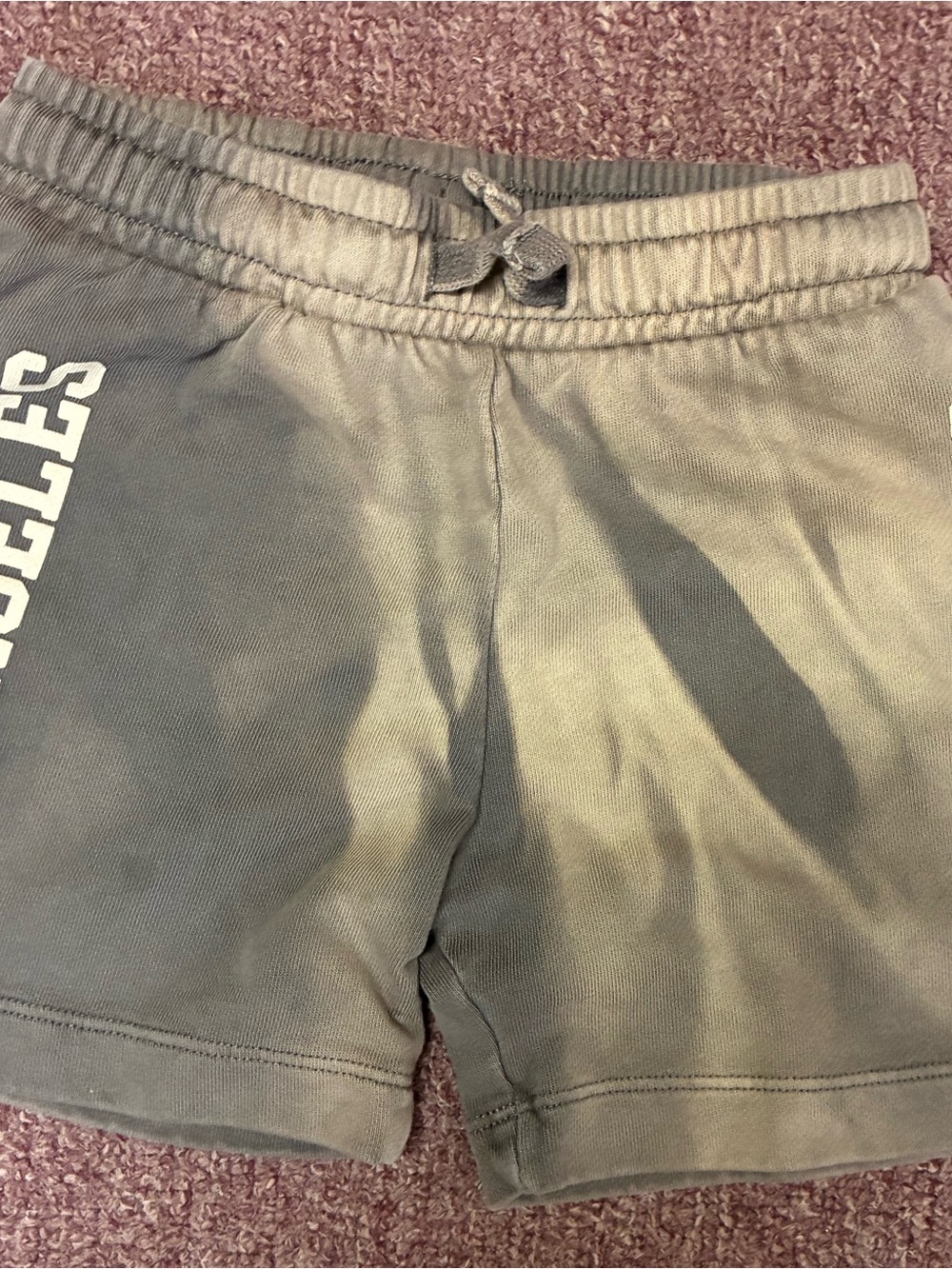Zara Olive Green Drawstring Kids Shorts with Side Print
